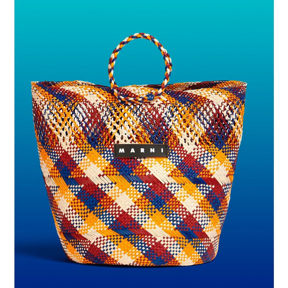Marni Market, Large Basket Weave Shopping Bag, NWT